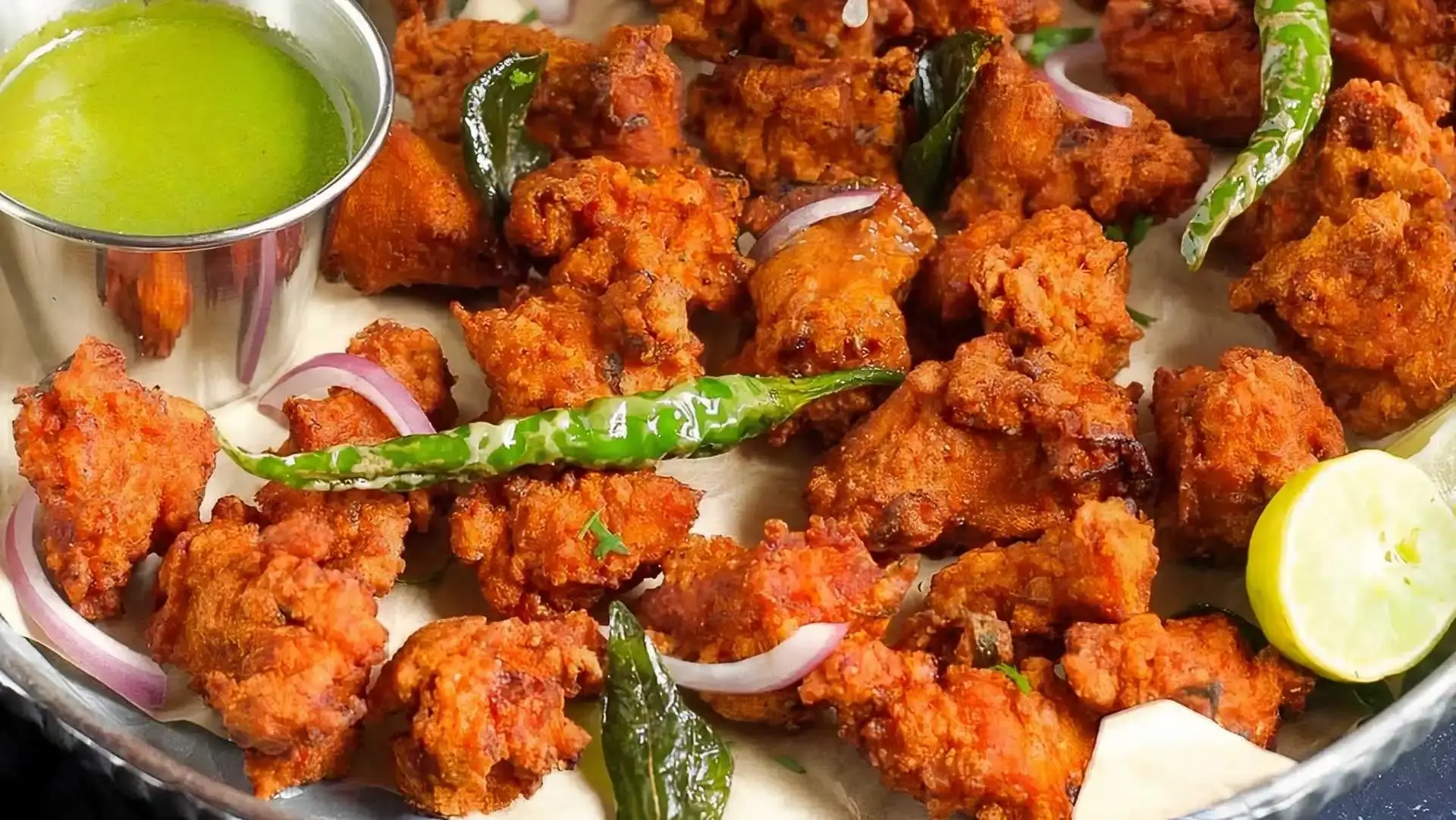 Delicious Chicken Pakora at Mint Leaf Indian Restaurant in Calgary, AB
